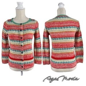 Sparrow for Anthropologie Acrylic/Wool Blend Colorful Sweater